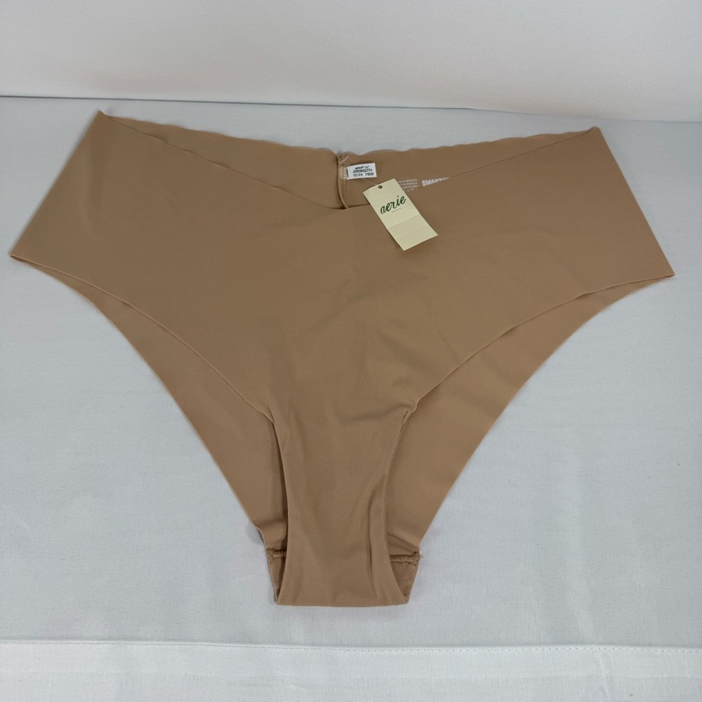 aerie Seamless High-Cut Bikini Brief - Tan